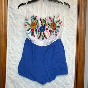Embroidered Romper